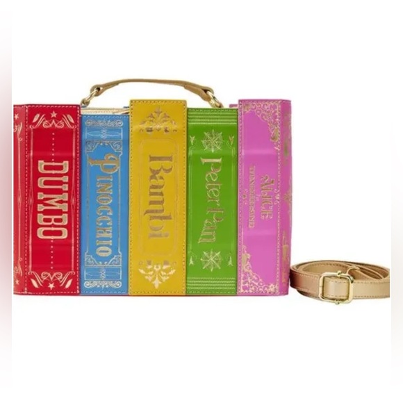 24HR DROP ⬇️ Loungefly Stitch shoppe Classic Princess books crossbody bag - Picture 1 of 7